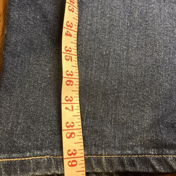 Vtg WRANGLERS Stretch Denim Mens Jeans Pants Red Tab USA - 36x 24 Altered - Picture 12 of 12